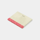 クリームの縁ど背景の南西部 ポストイット (アングル)