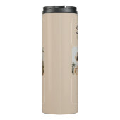 クリームの背景と写真のコラージュfor Mom - タンブラー (裏面)