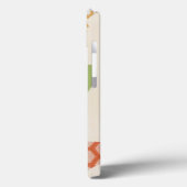 クリームの背景に飾り蝶のパターン Case-Mate iPhoneケース (裏面 / 左)