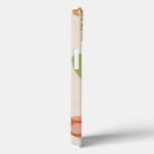 クリームの背景に飾り蝶のパターン Case-Mate iPhoneケース (裏面 / 右)