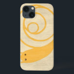 クリームの背景に黄色いカタツムリ iPhone 13ケース<br><div class="desc">この黄色いカタツムリはカタツムリより実在も可愛い!魅力的なチャリティーザリスプリントは、クリームの背景はカタツムリの黄色とよく調和している。子供素晴らしの部屋の壁に置くピース！</div>