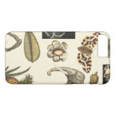 クリームの背絵を描景にさまざまな動物 Case-Mate iPhoneケース (裏面(横))