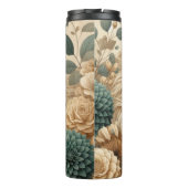 クリームの花の中のパロミノの馬 タンブラー (裏面)