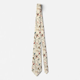 クリームの鳥 ネクタイ