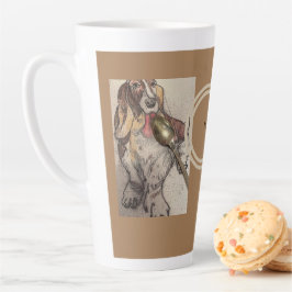 クリームを取り出した カフェラテマグ