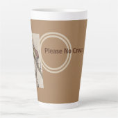 クリームを塗らないで カフェラテマグ (正面)