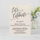 クリームを祝おう　結婚式後パーティー 招待状 (スタンド正面)