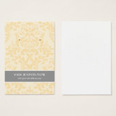 クリームアイボリーグレーダマスクカスタムイヤリングカード (正面&裏面)