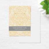 クリームアイボリーグレーダマスクカスタムイヤリングカード (デスク)