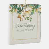 クリームアイリッシュバラ80誕生日 セラミックオーナメント (右)