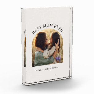 クリームアエレガントーチフォトタイポグラフィ最高のマーム フォトブロック