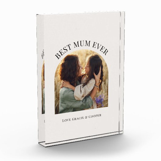 クリームアエレガントーチフォトタイポグラフィ最高のマーム フォトブロック (左)