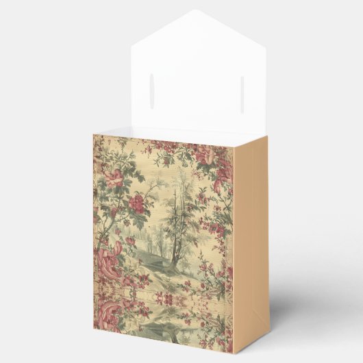 クリームアジアフローラ国際的花 フェイバーボックス (オープン)