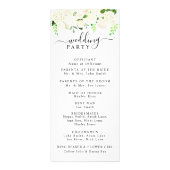 クリームアジサイ&バラ結婚式 プログラム (裏面)