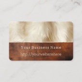 クリームアニマルファーブラウンサウスウエストコウィド 名刺 (正面)