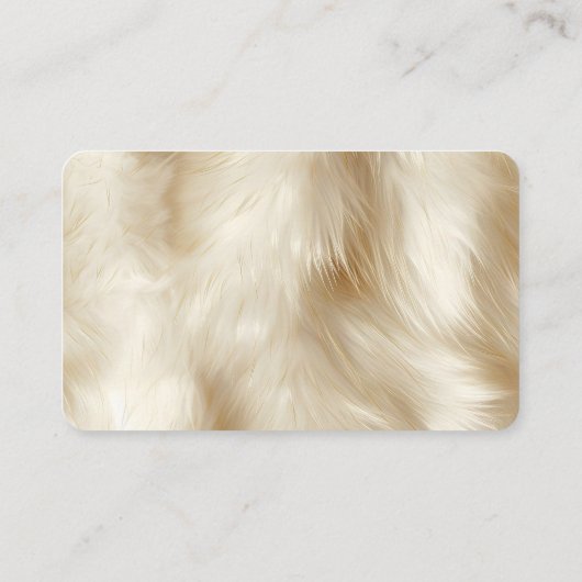 クリームアニマルファーブラウンサウスウエストコウィド 名刺 (裏面)