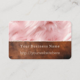 クリームアニマルファーブラウンサウスウエストコウィド 名刺