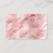 クリームアニマルファーブラウンサウスウエストコウィド 名刺 (裏面)