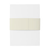 クリームアンドエメラルドグリーン招待状用帯 招待状ベリーバンド (裏面例)