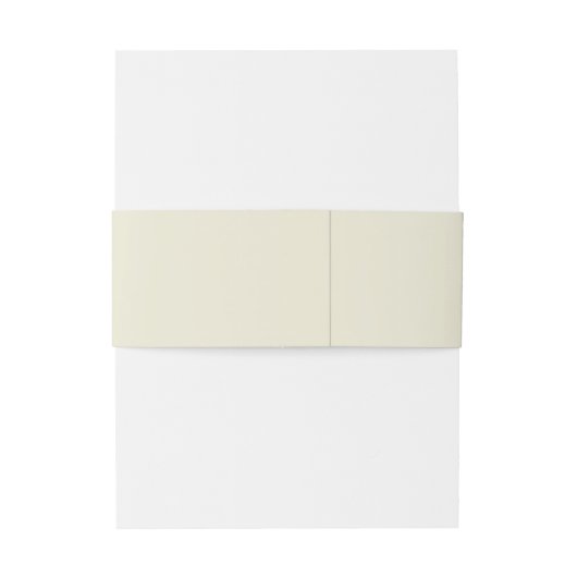 クリームアンドエメラルドグリーン招待状用帯 招待状ベリーバンド (裏面例)