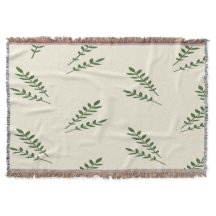 クリームアンドグリーン離れブランケット