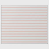 クリームアンドコーラルストライプズ ラッピングペーパー (フラット)