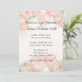 クリームアンドピンクロセス結婚式招待状 招待状 (スタンド正面)