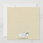 クリームアンドブラックレイヴンハローウィンパーティ 招待状 (裏面)