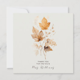 クリームウィスパーズ秋ブライダルシャワー感謝してい 招待状