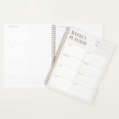 クリームウィーミニマルクリープランナーテンプレート プランナー手帳 (ディスプレー)