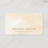 クリームウォーターカラートレンディーブティック美しいスタイリスト 名刺 (正面)