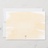 クリームウォーター色金ゴールドブライダルシャワー 招待状 (裏面)