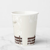 クリームウッドランドベビー外は寒い 紙コップ (左)