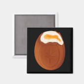 クリームエッグチョコレートイースター予測できな風変わりおもしろい マグネット (正面/裏面)