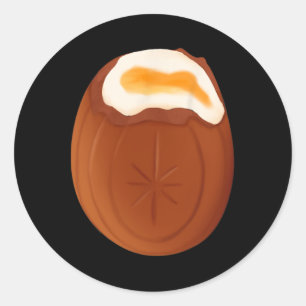 クリームエッグチョコレートイースター予測できな風変わりおもしろい ラウンドシール