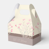 クリームエレガントと茶色のピンクのフローラ フェイバーボックス (裏面サイド)