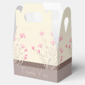 クリームエレガントと茶色のピンクのフローラ フェイバーボックス (オープン)