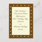 クリームエレガントエンクロージャカードに真珠 エンクロージャーカード (正面)