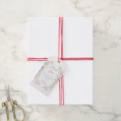 クリームエレガントメドウワイルドフラワー結婚の感謝 ギフトタグ (より糸付き)