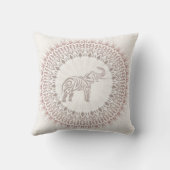 クリームエレフグラデーションォントマンダラ クッション (裏面)