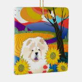 クリームオブザクロップチャウオーナメント セラミックオーナメント (右)