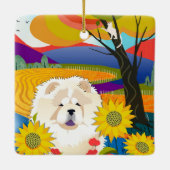 クリームオブザクロップチャウオーナメント セラミックオーナメント (裏面)