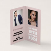 クリームオリエンタルパレス、写真は日付カードを保存 名刺 (内部)