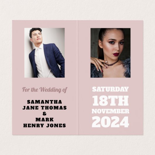 クリームオリエンタルパレス、写真は日付カードを保存 名刺 (内部フラット)