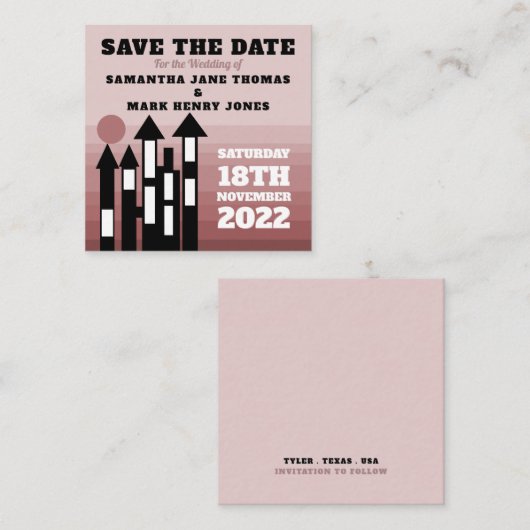 クリームオリエンタルパレス、日付を保存 エンクロージャーカード (正面/裏面)