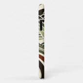 クリームオリーブグリーンマルーンペンギン波のアールデコ Case-Mate iPhoneケース (裏面/右)