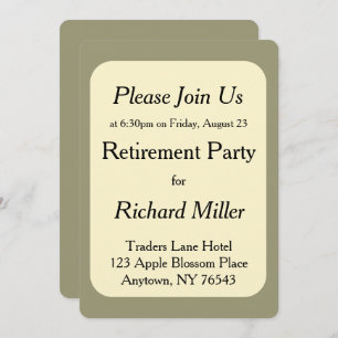 クリームオンオリーブ退職大プリントパーティー 招待状