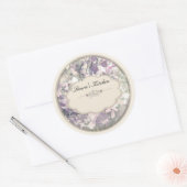 クリームオーランラベル ラウンドシール (封筒)