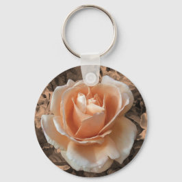 クリームオ芸術的レンジバラ写真 キーホルダー