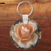 クリームオ芸術的レンジバラ写真 キーホルダー (正面)